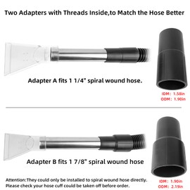 JONFLYER Accesorio de aspiración Shop Vac Herramienta de aspiración para alfombras, tapicerías y Coches Extractor de Alfombras en Seco y Húmedo