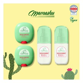 Mamashu Cactus Sun Stick 15g2 + Sun Mist 60ml2 / 마마슈 선인장 선스틱 15g2 + 선미스트 60ml2