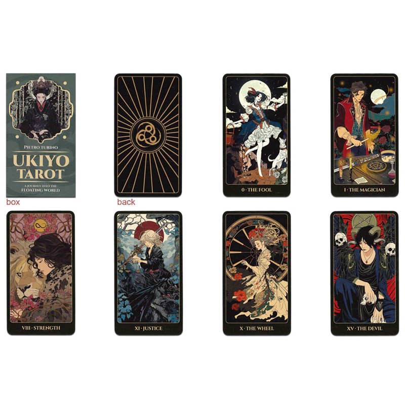 ニチユー(Nichiyu) タロットカード 占い ライダー版 78枚 正規輸入品 浮世タロット UKIYO TAROT 儚さの中に、美しさを見つけるタロット