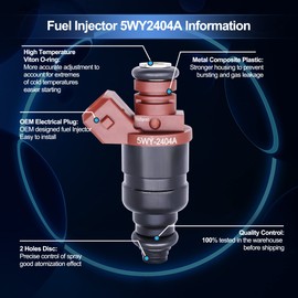 HiSport Fuel Injector 3 PCS 5WY2404A Compatible with John Deere 825i Gator 3 Cylinder Engine MIA11720