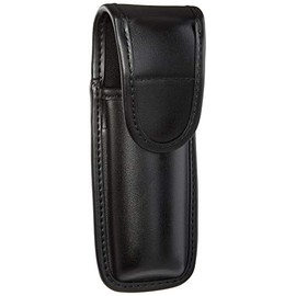 Bianchi 7907 Mace/OC Spray Pouch Holder, Large, Plain Black, Hidden Snap