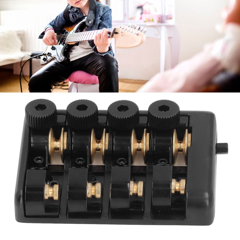 4 String Headless Electric Bass Bridge Zinc Alloy Brass Bridge