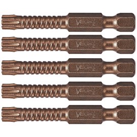VEGA T30 TORX Impact Driver Bits. Impactech Professional Grade Impact Grade T-30 TORX 2" Bits. (Pack of 5) P150T30A-5
