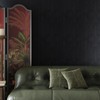 CRE8TIVE Black Wallpaper Peel and Stick Textured Herringbone Black Contact