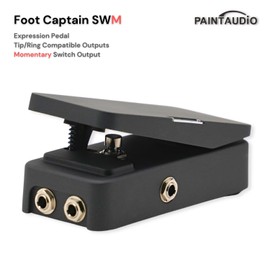 Paint Audio Foot Captain Dual Outputs Expression Pedal Multi-effects Compatible for Tip/Ring Connection (Foot Captain-SWM)