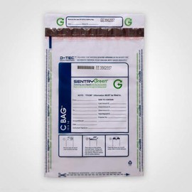 Superior Bag 10x14 Small Deposit Bags Clear Plastic (Package of 100) (with Pocket)