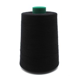 American & Efird AandE Heavy Weight Polyester Thread, Tex 40, Black -6000 Yard Spool