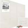 Large Cork Board Felt Wall Tiles, 47"x35" 12 Pack Felt