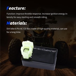 OXCANO 6 Pin AC CDI BOX Replacement for GY6 49cc 50cc 70cc 90cc 125cc 150cc ATV Taotao Roketa Sunl Scooter Moped Go Kart Dune Buggy Motorcycle 4 Wheeler Quad Bikes Parts