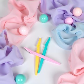 WLngtv 3 Pcs Eyebrow Shaper Cheek HairWomen's Trimmer Shaving Grooming Kit (Random Color)