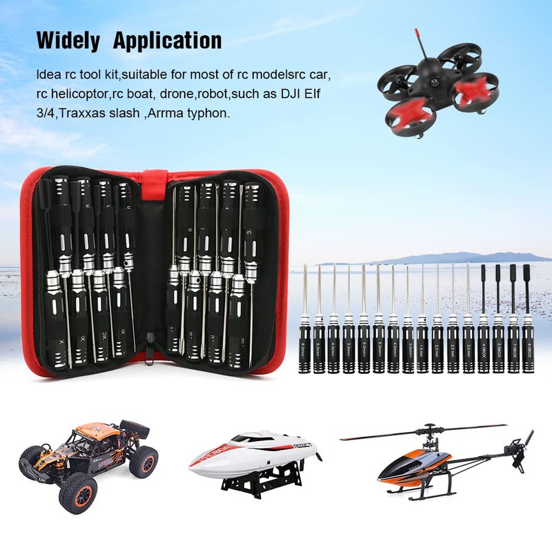 havcybin Hex Allen Screwdriver Kit - 16pcs RC Car Traxxas