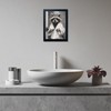 Black And White Raccoon Bathroom Decor Wall Art Funny Wall
