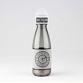 STATION D'HYDRATATION Wasserstation 04218010038 Reusable Bottle, PETG, Grey, Silver, One Size