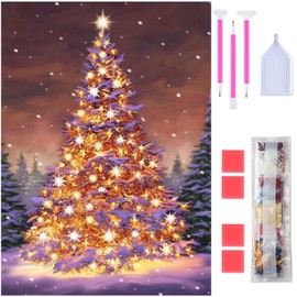 Diamond Art Rinimie Diamond Art Kit Diamond Beads Painting Kit 5D Mosaic Art DIY Handmade Painting Craft Kit Diamond Painting All Over Paste Type Artwork Home Decor 30x40cm