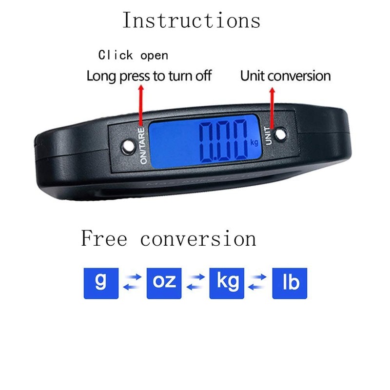 Luggage Scale, Large Handle, Electronic Luggage Scale, High Precision Carrying,