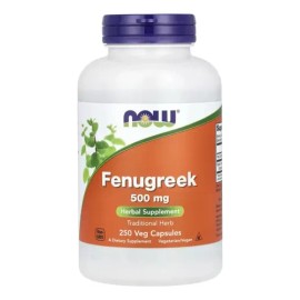 Fenogreco Now Fenugreek 500 Mg 250 Cápsulas Sabor Sin Sabor
