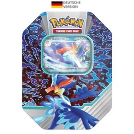 Pokémon-Sammelkartenspiel: Tin-Box Paldea-Partner: Bailonda-ex (1 holografische Promokarte & 4 Boosterpacks)