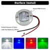 SMIXCTEK RGBW Boat Courtesy Lights, 3 Inch Waterproof Boat Interior