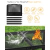 Honagu Folding Grill Table, Height Adjustable Metal Picnic Outdoor Table,