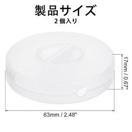 XuJJunB Cable Cord Winding Earphone Storage Earphone Winding Cable Storage Carrying Cable Storage Case Winding Storage Earphone Cable Pack of 2 (Clear)