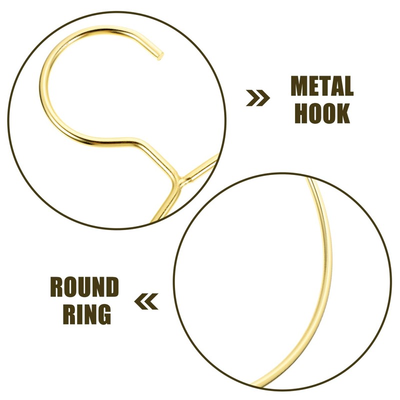 16 Pcs Metal Circle Hanger, Belt Scarf Ring Hanger, No