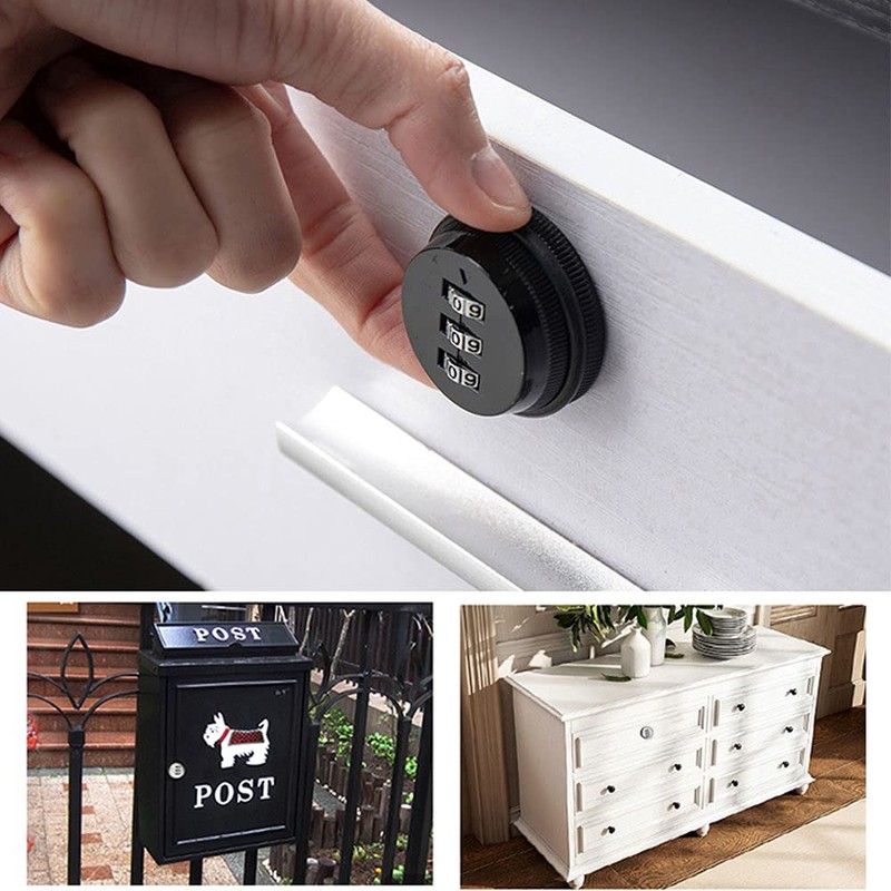 Spotact Combination Cam Lock Security Locks One Chrome Zinc Alloy