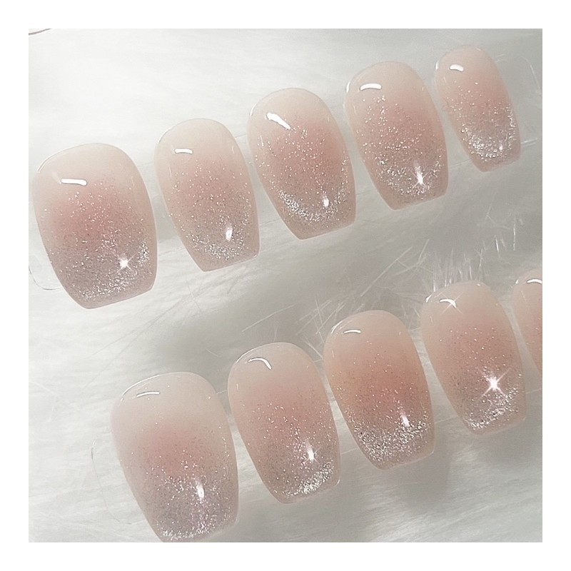 [Handmade Nail Tips] Magnet Cheek Nail Tips - Short Oval