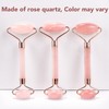huefull Face Massager Rose Quartz Face Roller & Gua Sha
