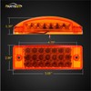 Partsam 2pcs 6" Rectangle Amber 21LED Marker Light Turn Signal