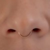 Fake Septum Ring 20 Gauge Gold Filled Faux Septum Hoop