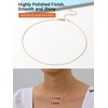 Womens Chains Thin Link Chain Necklace Sterling Silver Adjustable Necklace