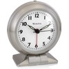 Westclox Classic Alarm Clock – Silver Finish, 4.75W x 5.5H