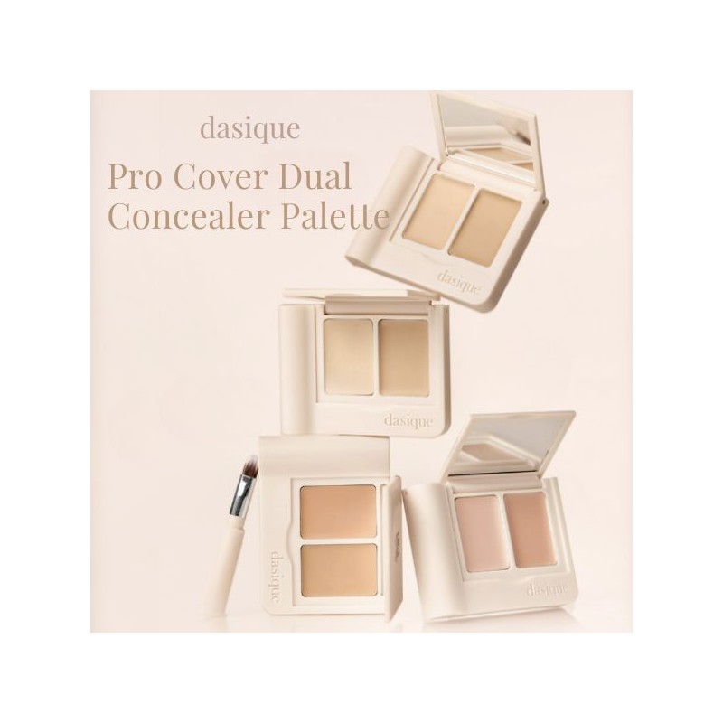 DASIQUE Pro Cover Dual Concealer Palette 2.4g, Color:22 Medium