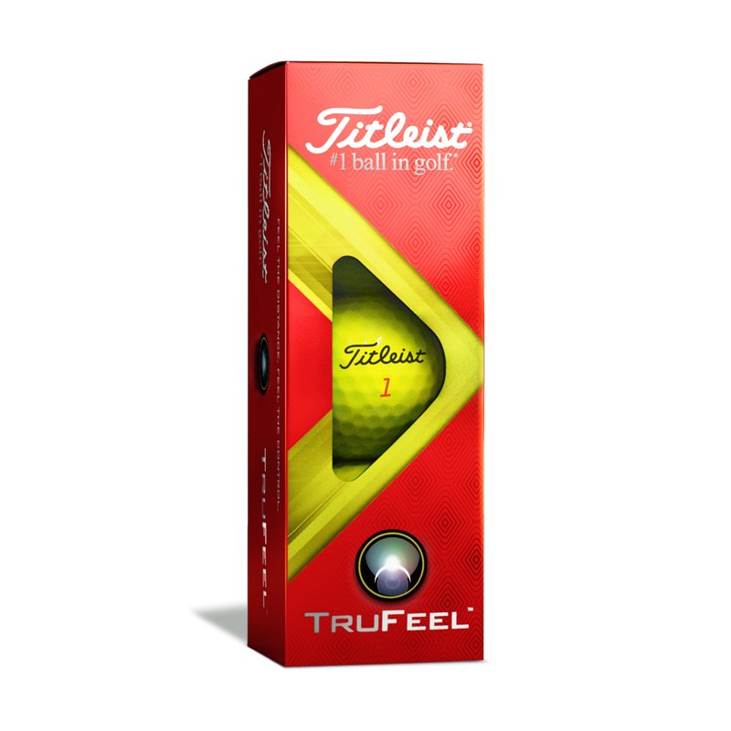 Titleist Unisex Adult Titleist TruFeel Yellow Golf Ball, Yellow, 12
