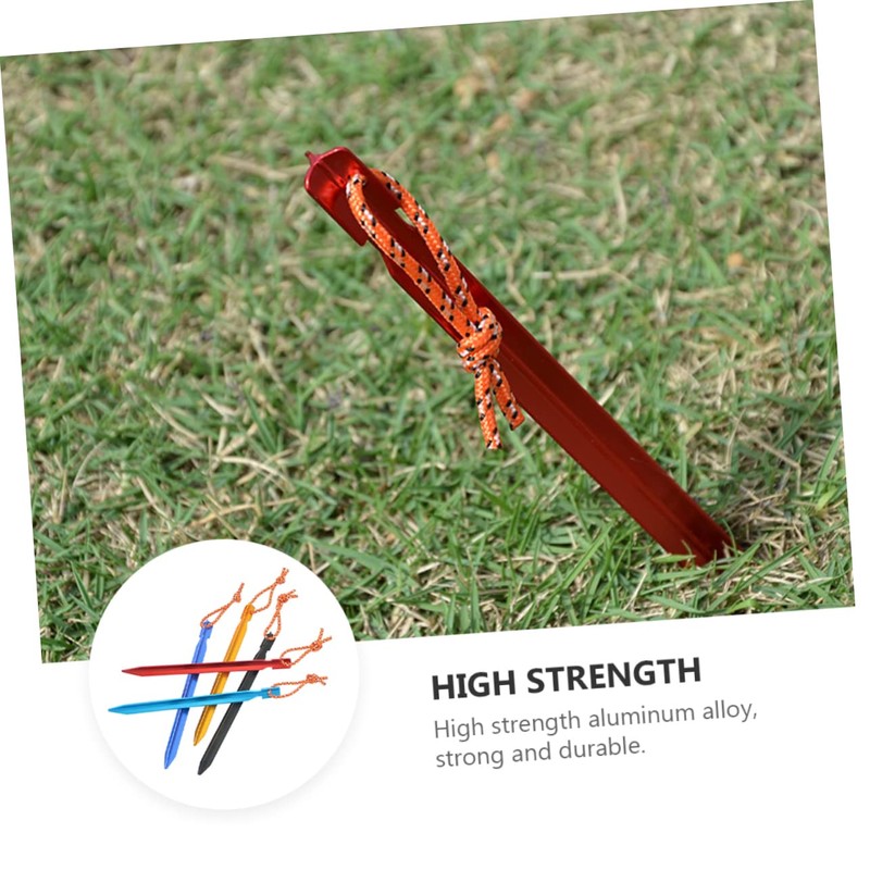 Totority 5pcs Durable Tent Nails Pins Portable Design for Camping