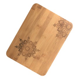 Serving Board Cheese Board Chopping Board Bamboo Mandala Laser Cut Serving Plate