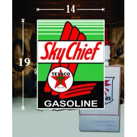 Orafol 19" x 14" TEXACO Sky Chief Shield Gas Vinyl Decal Lubester Oil Pump Can Lubster