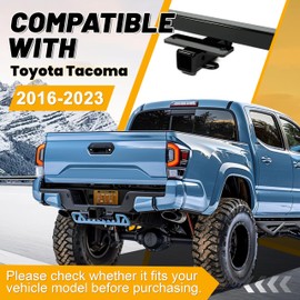 Kojem Class 4 Trailer Hitch Compatible with 2016-2023 Toyota Tacoma 2" Receiver Tow Hitch Powder Coated