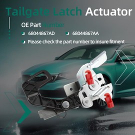 Rear Tailgate Hatch Latch Release Control Lever,Door Lock Actuator for Ram 1500/2500/3500 2011-2018,for Ram 1500 Classic 2019-2022,for Dodge Ram 1500 2009-2010,for Dodge Ram 2500/3500 2010,68044867AD