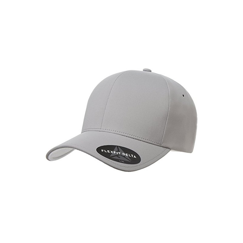 Flexfit Mens Delta Seamless Cap Hat, Silver, Small-Medium US