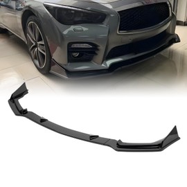 JTFF Front Bumper Spoiler Lip Compatible with 2014-2017 Infiniti Q50 Q50L