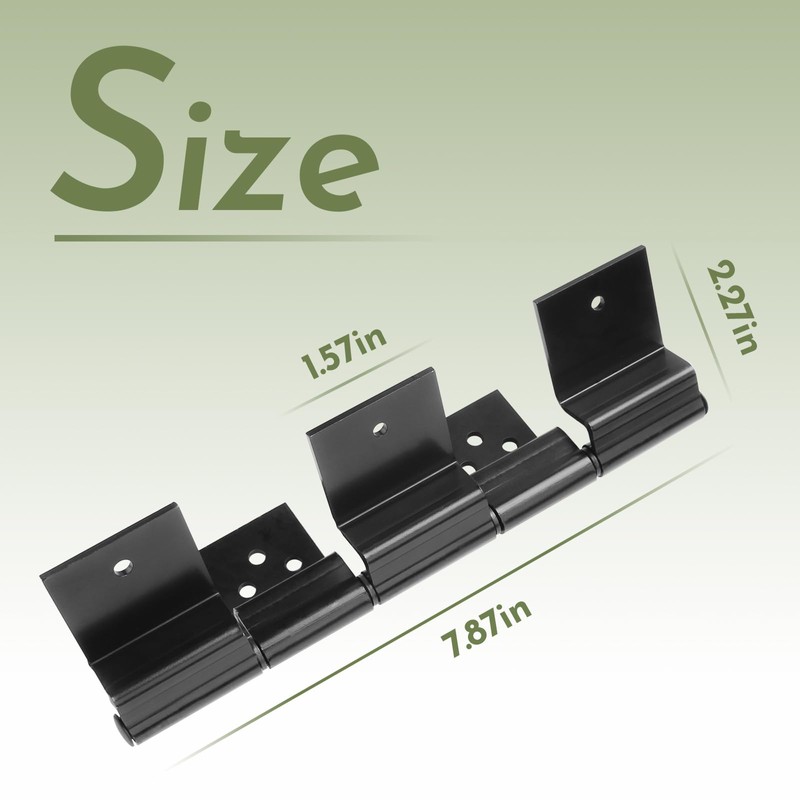 2 Pack RV Entry Door Hinge Kit, 5 Leaf RV