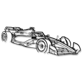 Xedatric F1 Race Metal Wall Art,Formula 1 Speed Themed Silhouette Sculpture for Garage,Man Cave,Living Room Unique Gift for Racing Fans(18.9'' x 5.5'')