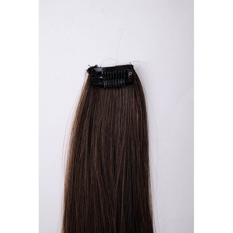 WIG ME UP - YZF-P1S18-4/12 Clip-In Extension Strands Straight Brown