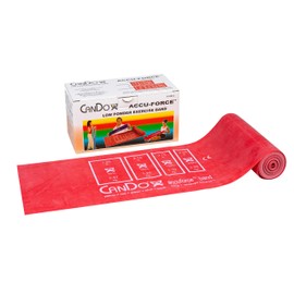 CanDo 10-5912 AccuForce Exercise Band, 6 yd Roll, Red-Light