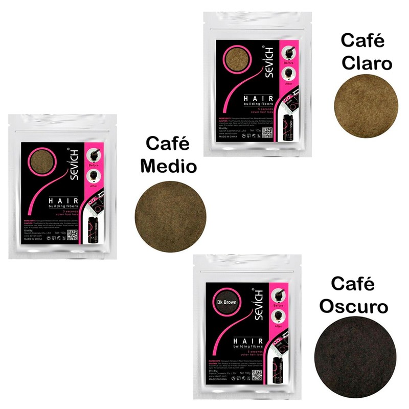 2 PIEZAS - Micro Fibras Naturales Adherentes Capilares Disimula Calvicie