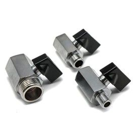 KMZSHPJNY Brass Ball Valve 1/8 Quot; 1/4 Quot; 3/8 Quot; 1/2 Quot; BSP Threaded Mini Male to Female Air Compressor Water Gas Oil Shut Off Valve 1Pcs