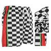 Summer Breathable Beach Shorts Men Black White Plaid Fashionable Casual