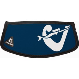 Cressi Simply Neo Mask Strap Cover_Blue Navy/White - Neoprene Mask Cover for Diving and Snorkelling Masks, Blue Navy/White, One Size, Unisex