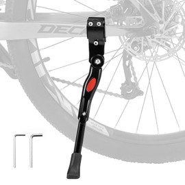 ROCKBROS Bike Kickstand Adjustable Bike Rear Mount Kickstand Bike Side Aluminium Alloy Adults Kick Stand for 22’’-28’’ Inch Mountain Road Bikes